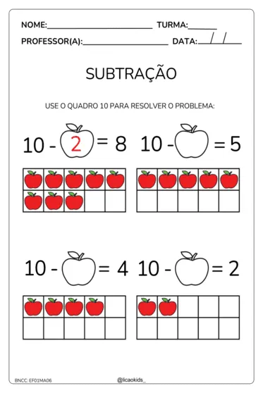 Atividade de matemática página 1